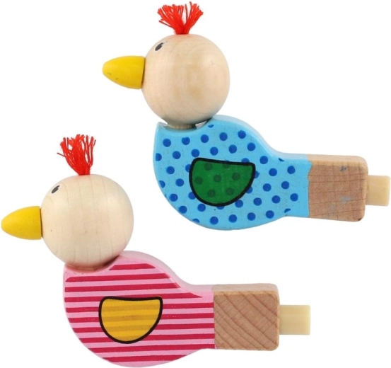 Vrolijk vogeltje in twee kleuren