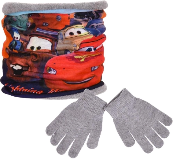 Set sjaal en handschoenen Disney Cars met cadeau-masker - 1 stuk