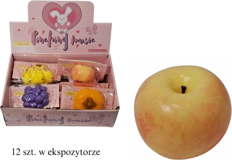 Fruitige antistress-knijpbal - 1 stuk