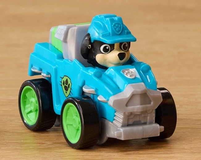 Rex Pup Squad Racer-voertuig met werkende wieltjes