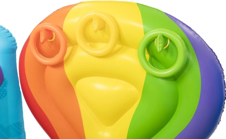 Spel met opblaasbare ringen