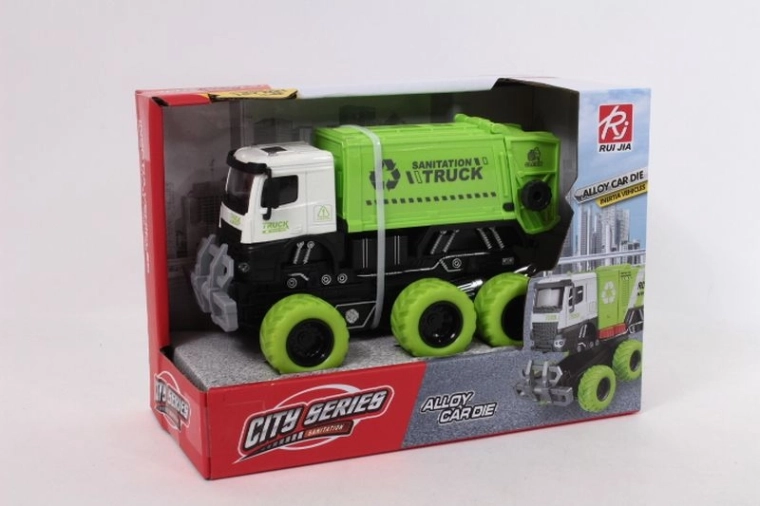 Kinder vuilniswagen met licht en geluid 19 cm