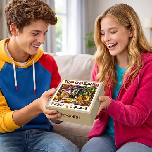 Praktische verpakking met afbeelding