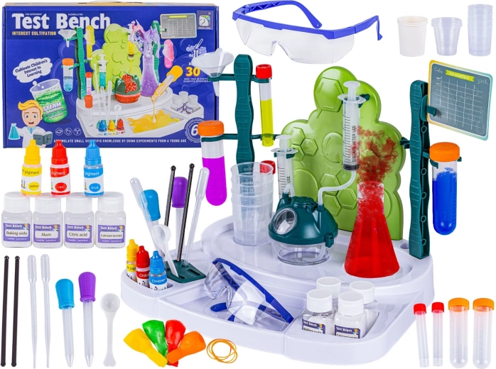 Thuislaboratorium – werkplaats van de kleine chemicus, experimenteerset voor kinderen