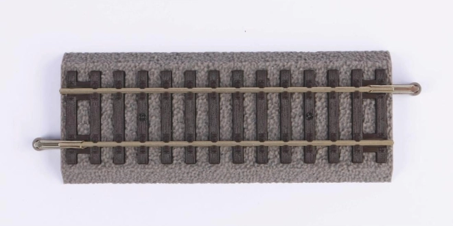 Piko rechte spoor met bedding 107 mm