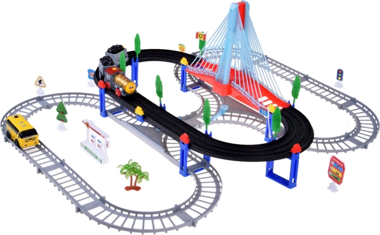 Hangbrug met LED-effecten