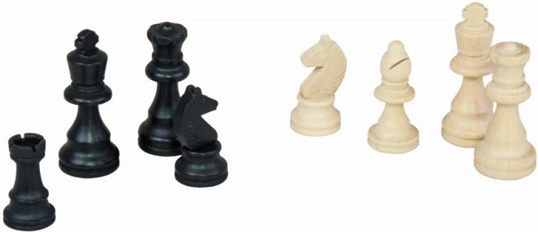 Complete set houten schaakstukken