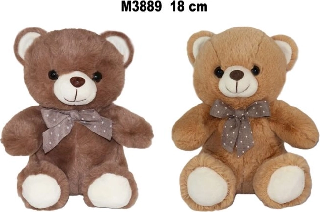 Pluchen teddybeer 18 cm - 1 stuk