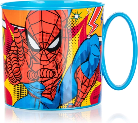Kinder plastic mok SPIDER-MAN 350 ml, blauw