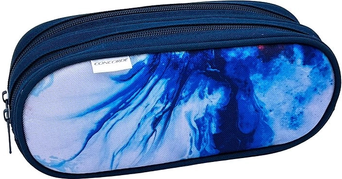 Etui Concorde Marble met twee ritsen