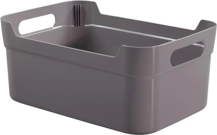 Kunststof opbergmand 34 × 24 × 14 cm – mix kleuren