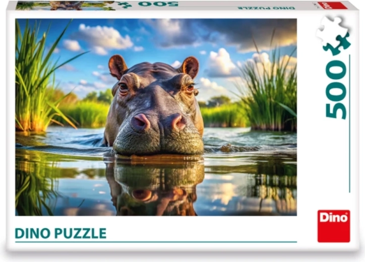 DINO puzzel Schattige nijlpaard 500 stukjes