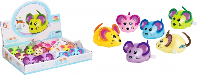 Kunststof opwindbare muis 8 cm