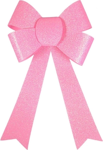 Grote roze glitterstrik
