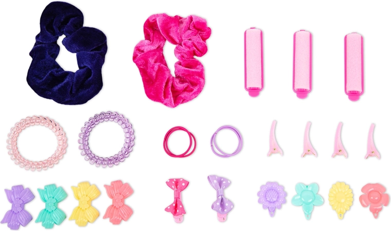 Uitgebreide set accessoires voor eindeloze kapsels