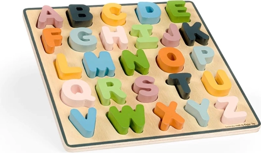 Bigjigs Toys houten puzzel alfabet – hoofdletters ABC