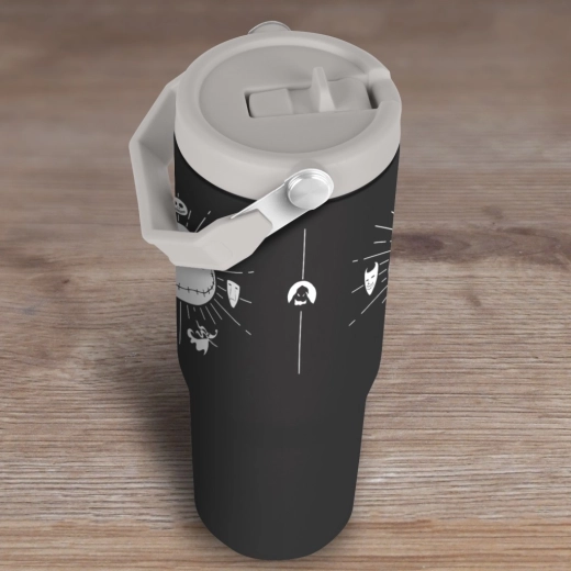 Afsluitbaar deksel met drinkopening tegen morsen