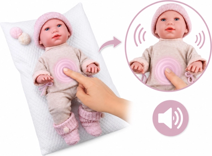 Interactieve geluiden zoals bij een echte baby