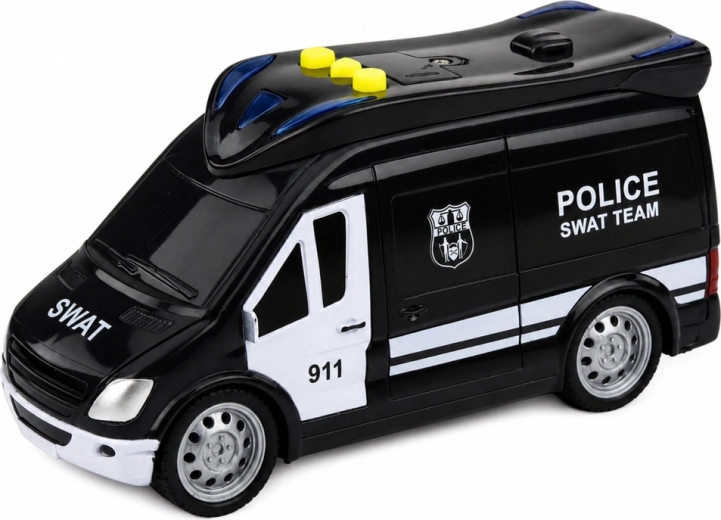 Authentieke uitstraling van de SWAT-politie-eenheid