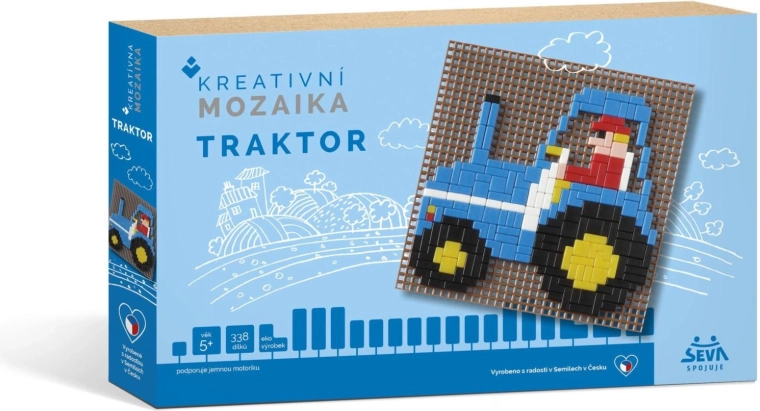 Creatieve mozaïek Tractor (338 stukjes)