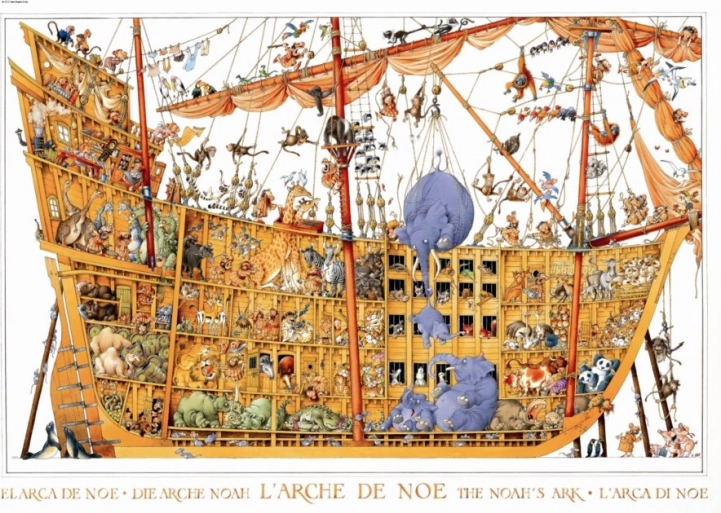 Puzzel Noachs Ark 2000 stukjes van HEYE