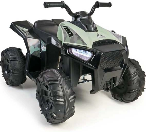 Kinder elektrische quad Feber met camouflagekleur