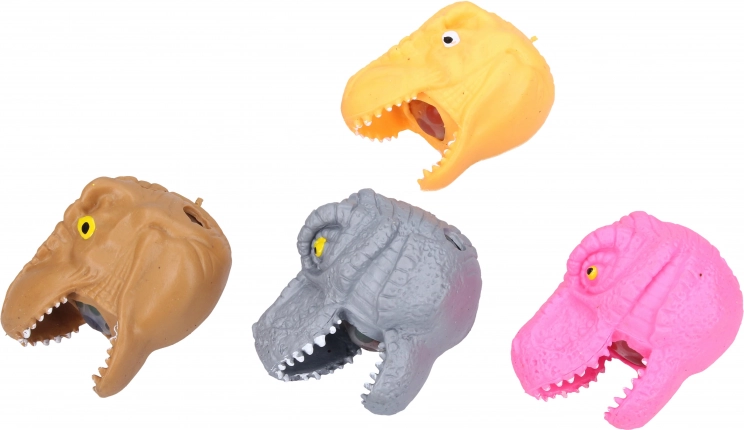 Knijpbare dinosauruskop 9 cm