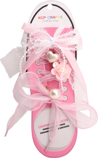 Set vetersieraden – roze strik en parels