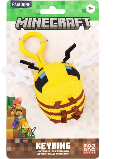 Minecraft pluchen sleutelhanger bij - 1 stuk