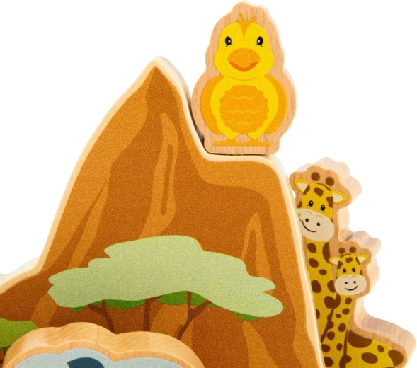 Massieve houten figuren voor kleine handjes