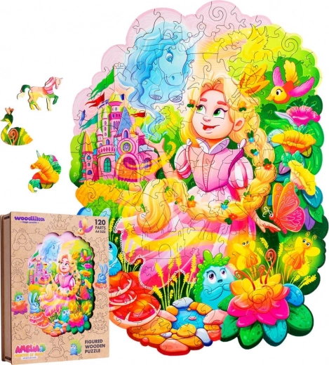 Woodlika houten puzzel Prinses Amélie 120 stukjes