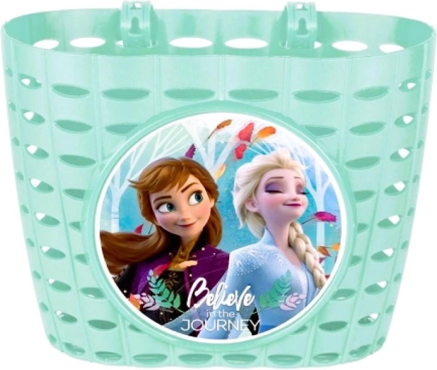 Turquoise kinderfietsmand Disney Frozen