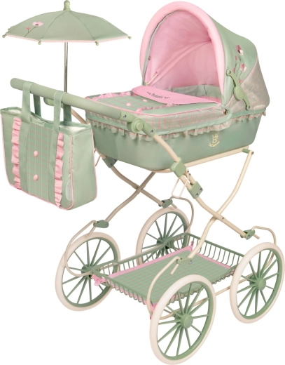 DeCuevas opvouwbare poppenwagen met tas en accessoires Botanic 2026 – 81 cm