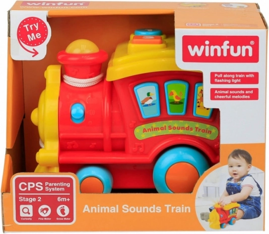 Interactieve trein met dierengeluiden