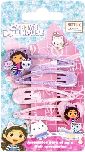 Set haarspeldjes Gabby's Poppenhuis (4 stuks)