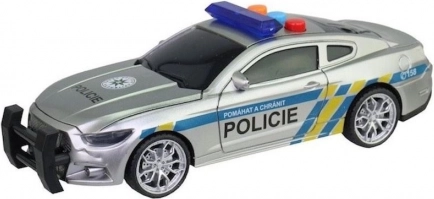 Politiewagen met frictie, licht en geluid, 17 cm (Tsjechisch)