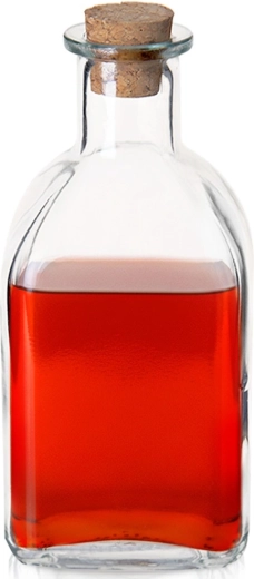 Glazen fles met kurk 270 ml