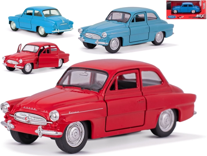 Metalen automodel Škoda Octavia Welly 1:32 met openende deuren