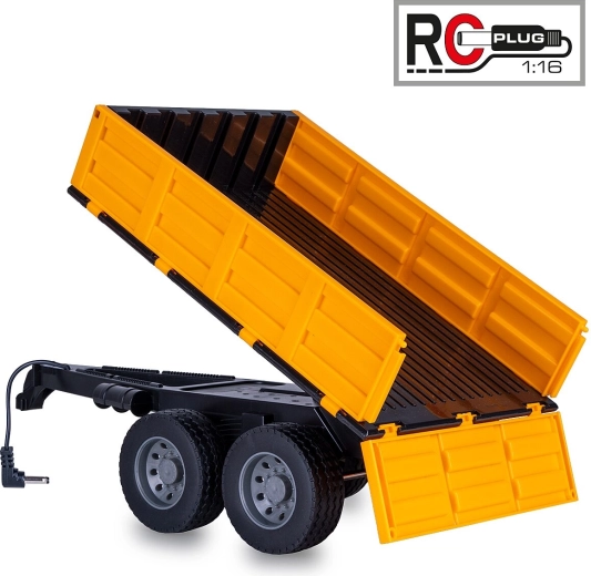 Kieptrailer voor RC-tractor JAMARA 1:16 geel