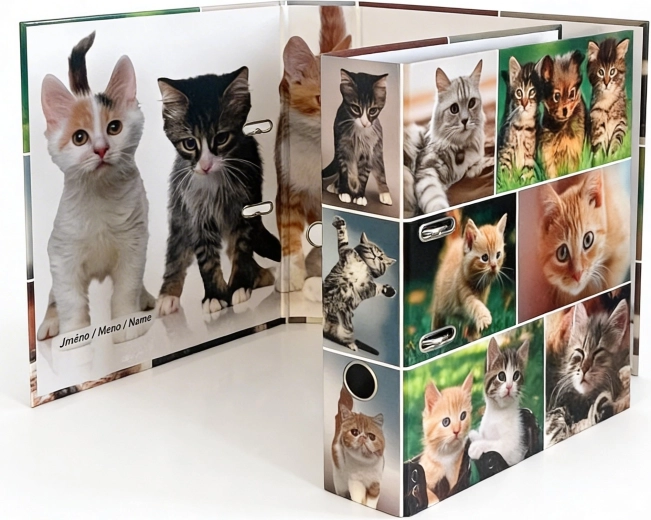 Design hefboomordner A4 7,5 cm katten