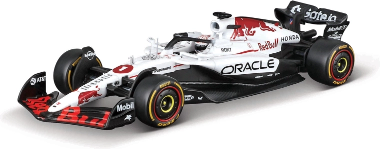 Bburago F1-model Oracle Red Bull Racing RB21 2025 Max Verstappen 1:18 met helm