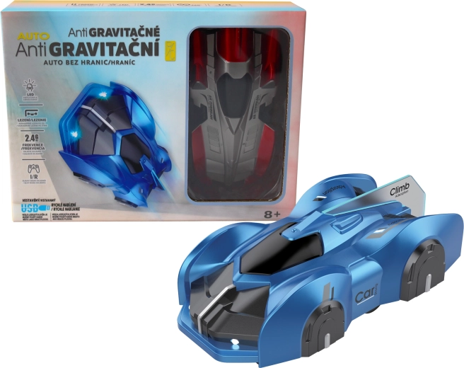 R/C anti-zwaartekracht auto voor muren en plafond met LED-verlichting