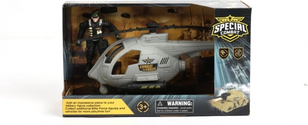 Militaire helikopter met figuurtje en accessoires