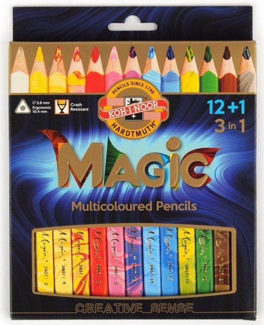 kunstzinnige kleurpotloden Magic 12+1 stuks KOH-I-NOOR