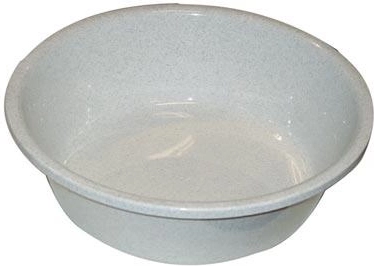 Kunststof waskom 36 cm wit