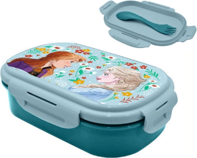 Snackbox Frozen met 2-in-1 bestekset
