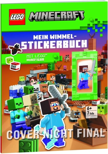 LEGO Minecraft – zoek- en stickerboek met minifiguur Steve - 1 stuk