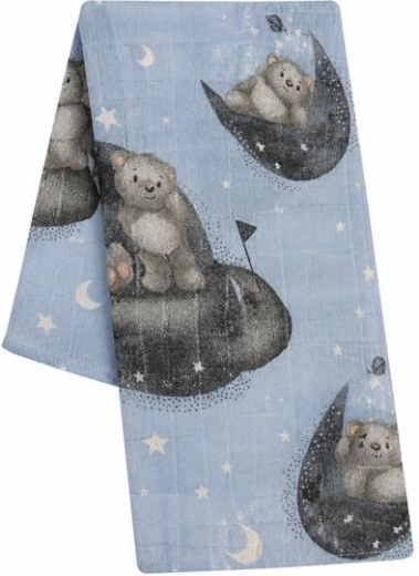 Katoenen luier met print New Baby Dreams - 1 stuk