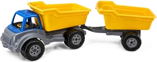 Kinderauto met aanhanger
