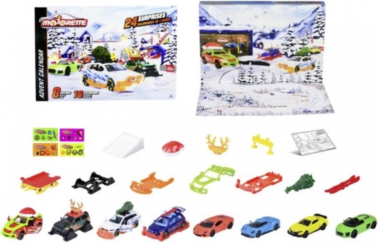 Majorette adventskalender 2024 met autootjes 1:64